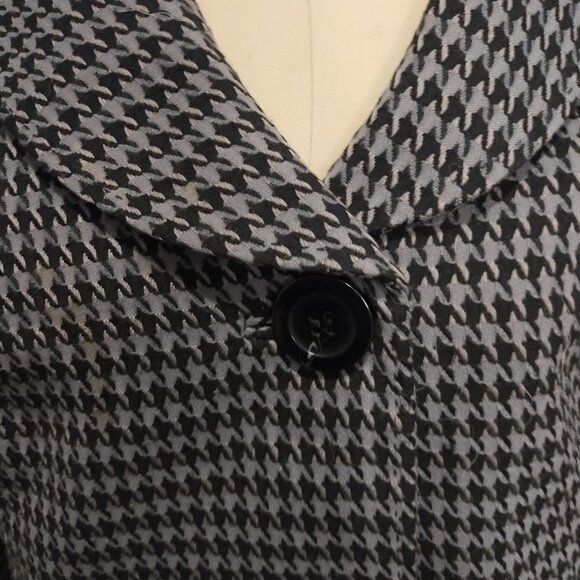 Retro-Style Houndstooth Blazer - Size XL - Picture 3 of 5
